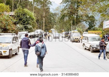 Siliguri West Bengal India October 2018 - View Of A Popular Tourist Halt On Travel From Malbazar To 