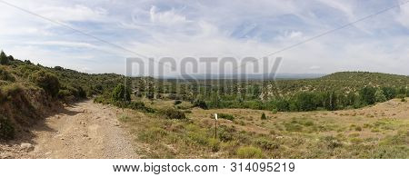 Path Through The Mountains Of Valdelinares In Summer