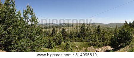 Path Through The Mountains Of Valdelinares In Summer