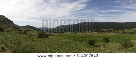 Path Through The Mountains Of Valdelinares In Summer