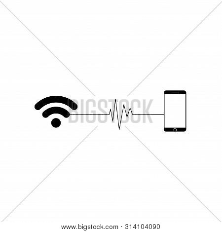 Wifi Icon Black. Wi Fi Vector Icon.