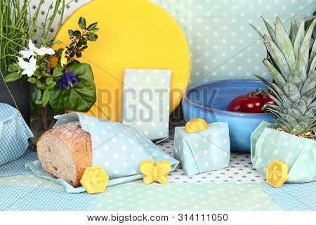 Bread Is Packed In A Reuseable Waxed- Cloth