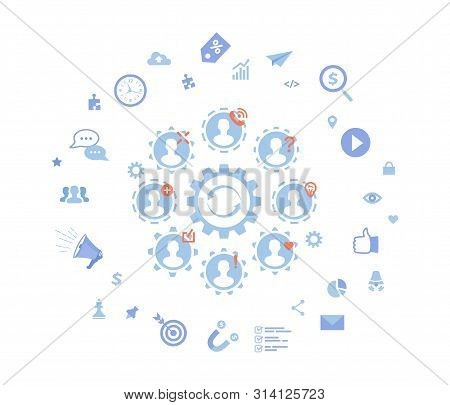 Social Innovation, Idea, Strategy, Technology, New Changes, Сommunications, Teamwork, Work Together.