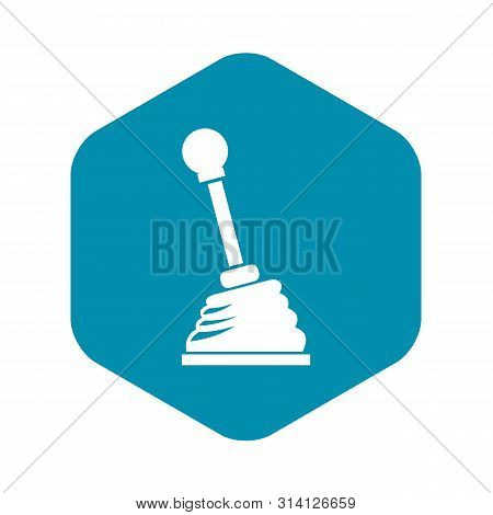 Gear Stick Icon. Simple Illustration Of Gear Stick Vector Icon For Web