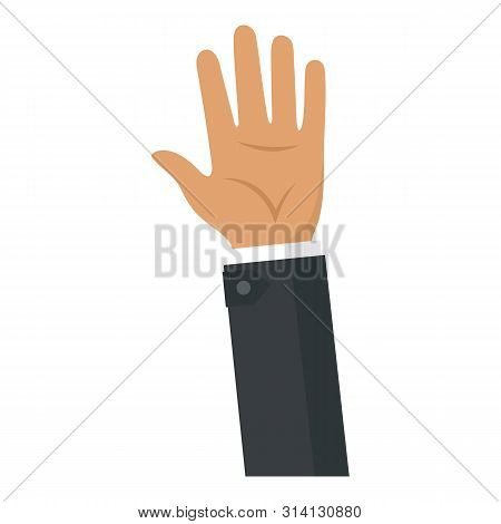 Businessman Hand Icon. Flat Illustration Of Businessman Hand Vector Icon For Web Design