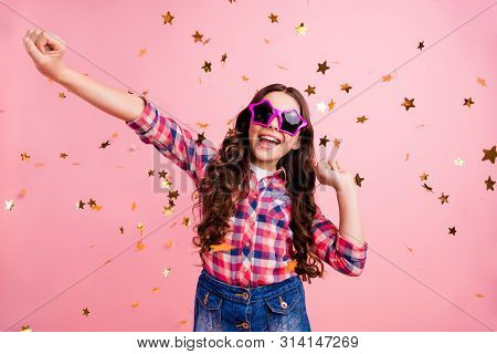 Portrait Of Cute Charming Pretty Lovely Kid Child Have Fun Candid Content Laugh Laughter Free Time C