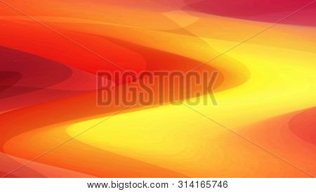 Gradient Wave. 3D Wavy Background With Dynamic Effect. Vector Illustration.