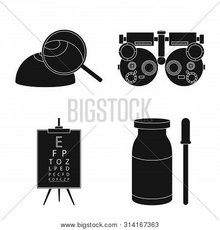 Isolated Object Of Health And Care Logo. Collection Of Health And Clinic Vector Icon For Stock.