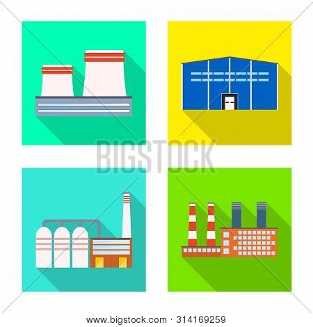 Vector Illustration Of Architecture And Technology Logo. Collection Of Architecture And Building Sto