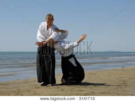 Aikido sulla spiaggia