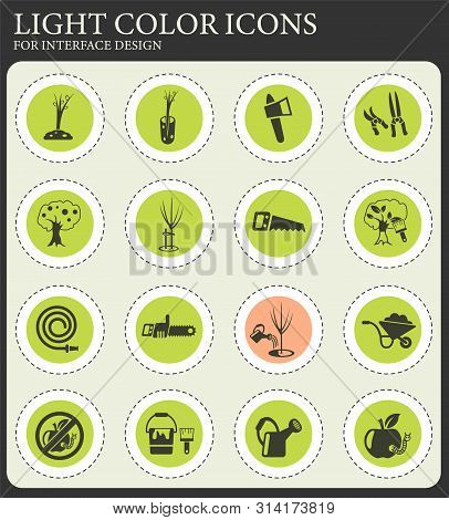 Gardening Web Icons For User Interface Design
