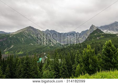 View On Gasienicowa Valley And Murowaniec. Tatra Mountains