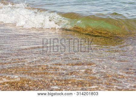 Easy Surf On The Black Sea In Summer Sunny Day