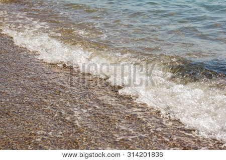 Easy Surf On The Black Sea In Summer Sunny Day
