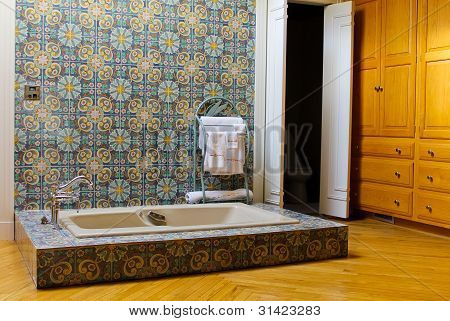 Hermoso baño de fondos