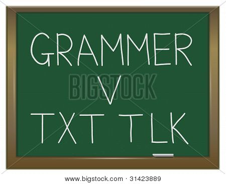 Mluvnice Versus textilie.
