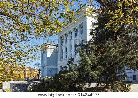 Shumen, Bulgaria - April 10, 2017: Building Of Courthouse In City Of Shumen, Bulgaria