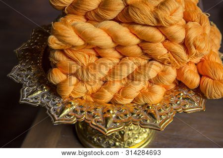 Thailand Phrae Wat Jom Sawan Silk