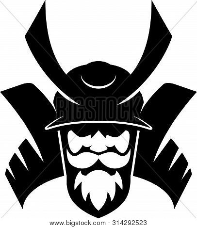 Shogun Warrior. Japanese Knight. Japanese Armor.suitable For T-shirt Print, Street Wear Vector Illus