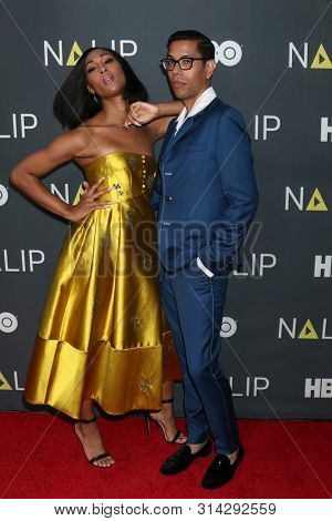 LOS ANGELES - JUL 27:  Mj Rodriguez, Steven Canals at the NALIP 2019 Latino Media Awards at the Dolby Ballroom on July 27, 2019 in Los Angeles, CA