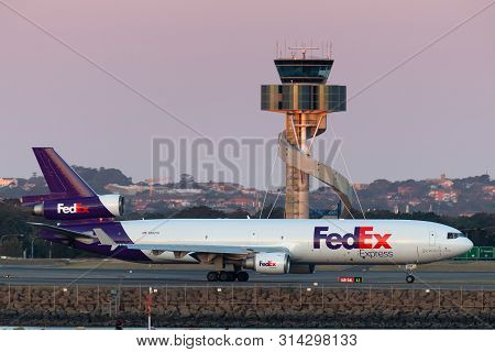 Sydney, Australia - October 9, 2013: Federal Express (fedex) Mcdonnell Douglas Md-11f Cargo Aircraft