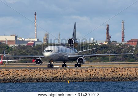 Sydney, Australia - October 8, 2013: United Parcel Service (ups) Mcdonnell Douglas Md-11f Cargo Airc
