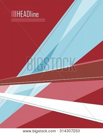 Bright Vector Modern Design Template. Annual Report Elements For Your Work. Colorful Layout, Magazin