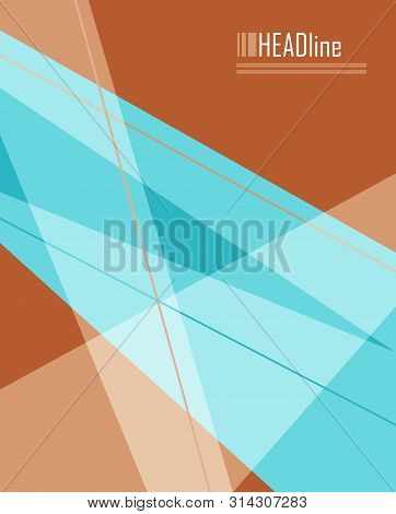 Bright Vector Modern Design Template. Annual Report Elements For Your Work. Colorful Layout, Magazin