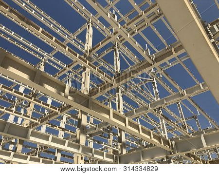 Metal Frame Of Prefabricated Multi-storey Industrial Building