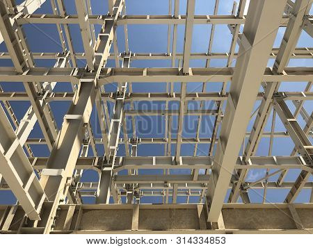 Metal Frame Of Prefabricated Multi-storey Industrial Building