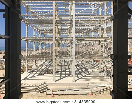 Metal Frame Of Prefabricated Multi-storey Industrial Building