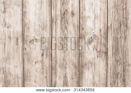 Light Wooden Desk. Oak Fence Texture. Old Wood Brown Background. Hardwood Timber Pattern. Dirty Rust