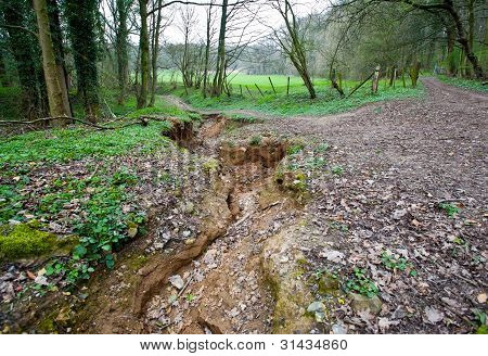 zerrissene Land in einer Gesamtstruktur