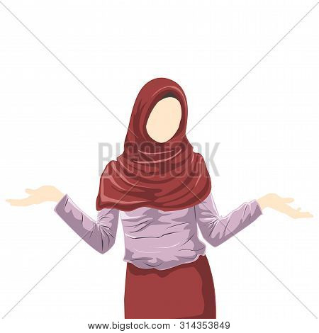 Women Wear Hijab Cartoon