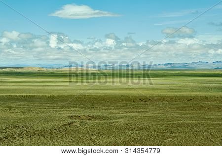 Mountain Plateau In The Area Zavkhan River