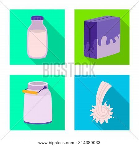Vector Illustration Of Fresh And Diet Logo. Set Of Fresh And Healthy Vector Icon For Stock.