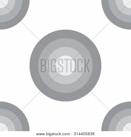 Abstract Ellipse Seamless Pattern Background Design Template, White, Gray