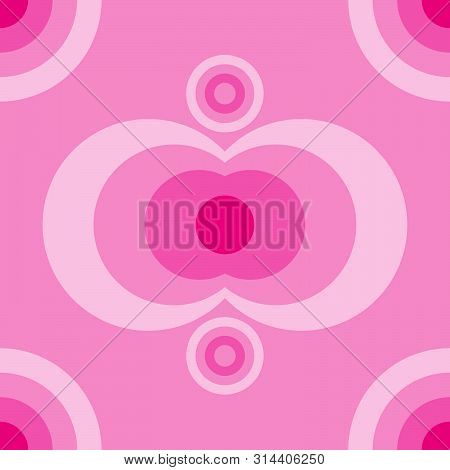 Abstract Ellipse Seamless Pattern Background Design Template, Pinky, Purple, Violet