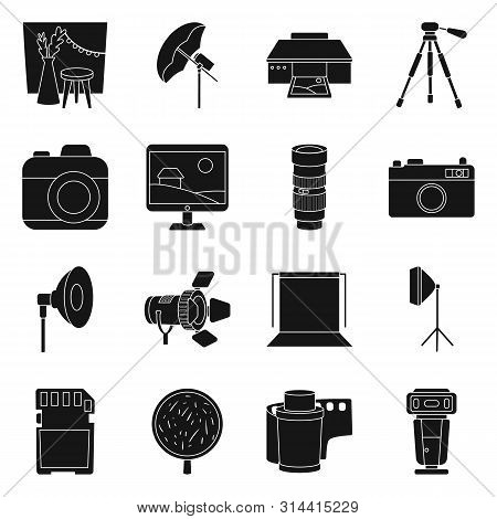 Vector Design Of Business And Hobbies Sign. Set Of Business And Photo Vector Icon For Stock.