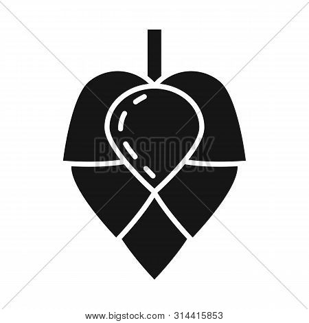 Vector Illustration Of Hop And Flower Sign. Collection Of Hop And Bud Vector Icon For Stock.