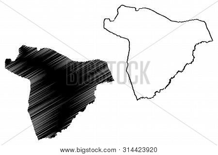 Salamat Region (regions Of Chad, Republic Of Chad) Map Vector Illustration, Scribble Sketch Salamat 