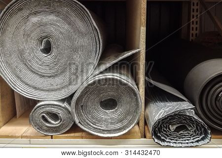 Polystyrene Foam Insulation And Lavsan Reflecting Insulation Membrane For Warm Floor