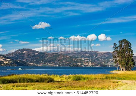Laguna de Tota Lake Boyaca in Colombia South America