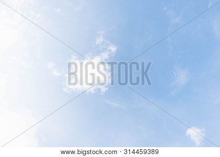 Nature Weather And Cumuluscloud Blue Sky And Sunlight