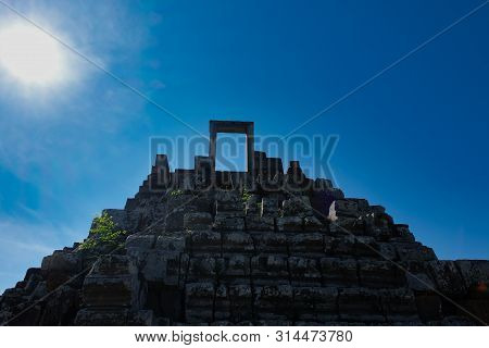 Architectural Monuments Of Ancient Civilizations. Steps Leading To Heaven. Heritage Of Khmer Civiliz