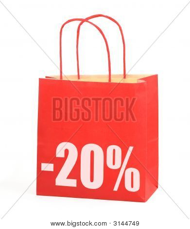 Shopping Bag -20 %-merkki