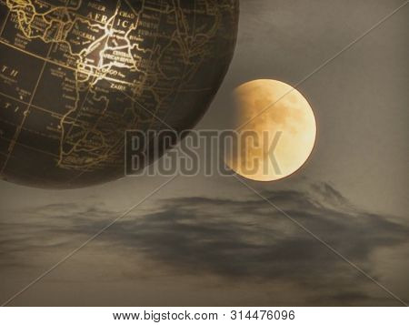 Meditation In The Clouds With The Moonlight