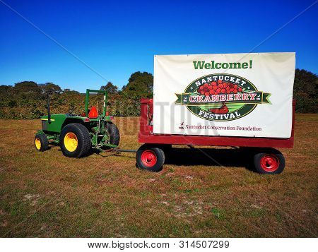 Nantucket Island, Massachusetts - October 6: Details Of Nantucket Cranberry Festival, Famous Tourist