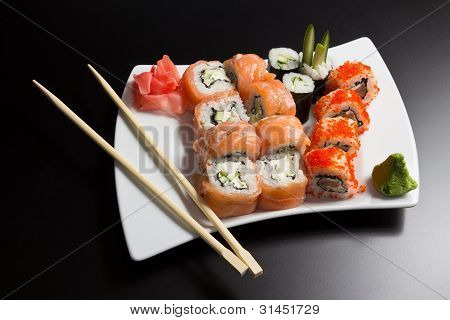 Frutti di mare sushi giapponese