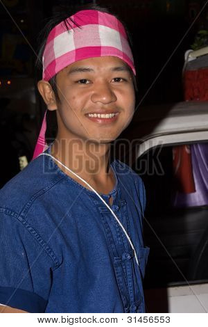 Loy Krathong festival i Chiang Mai-Thailand
